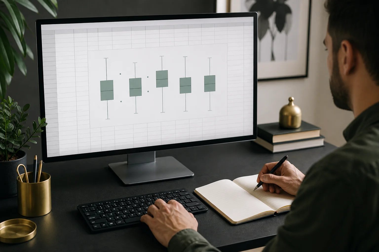 A practical workspace for how to make a box and whisker plot in excel