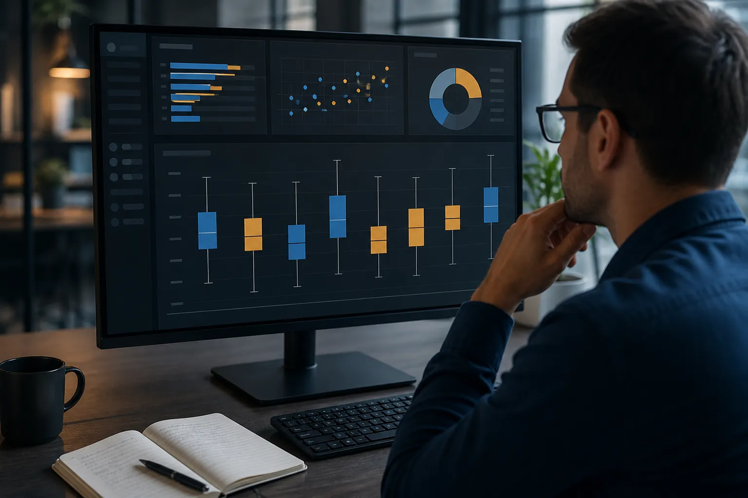 A practical workspace for how to make a box and whisker plot in tableau