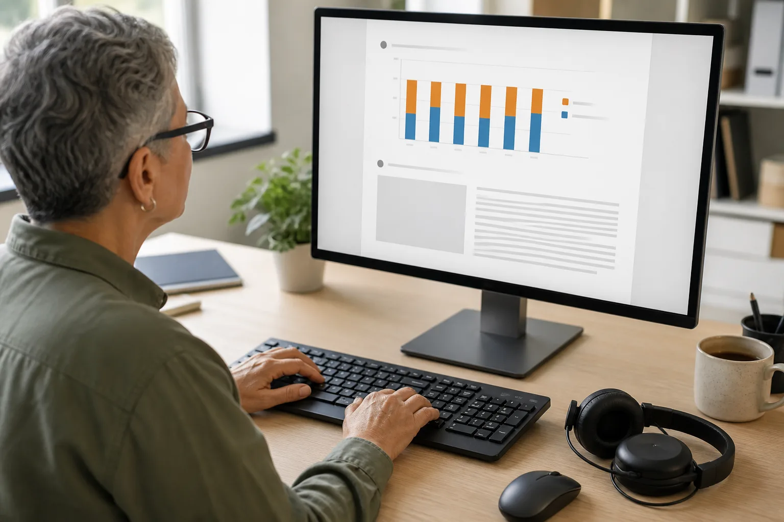 An accessible report figure with a caption and descriptive surrounding text